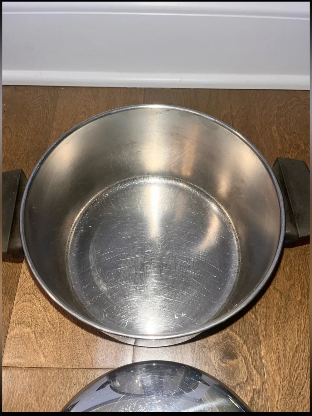 Vintage Revere Ware 4 Quart Stainless Steel Copper Bottom Pot W/Lid: 86